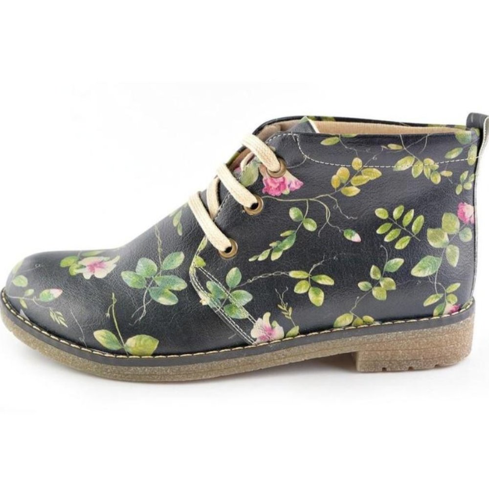 Goby Shoes - Floral Ankle Boots - Picture 5 of 5